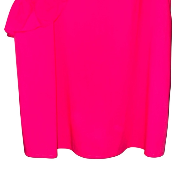 VINEYARD VINES 144th Kentucky Derby Hot Pink Cotton Side Ruffle Sheath Dress XS - Picture 8 of 13